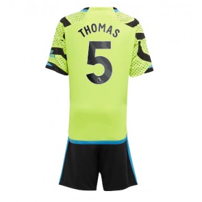 Lacne Dětský Futbalové dres Arsenal Thomas Partey #5 2023-24 Krátky Rukáv - Preč (+ trenírky)